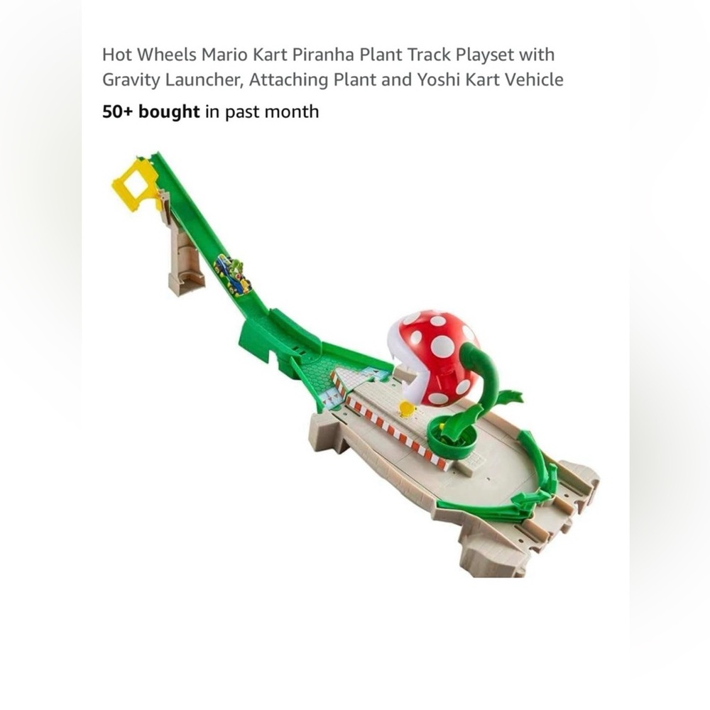 Nintendo Mario Kart Piranha Plant Track Set - Green and Red